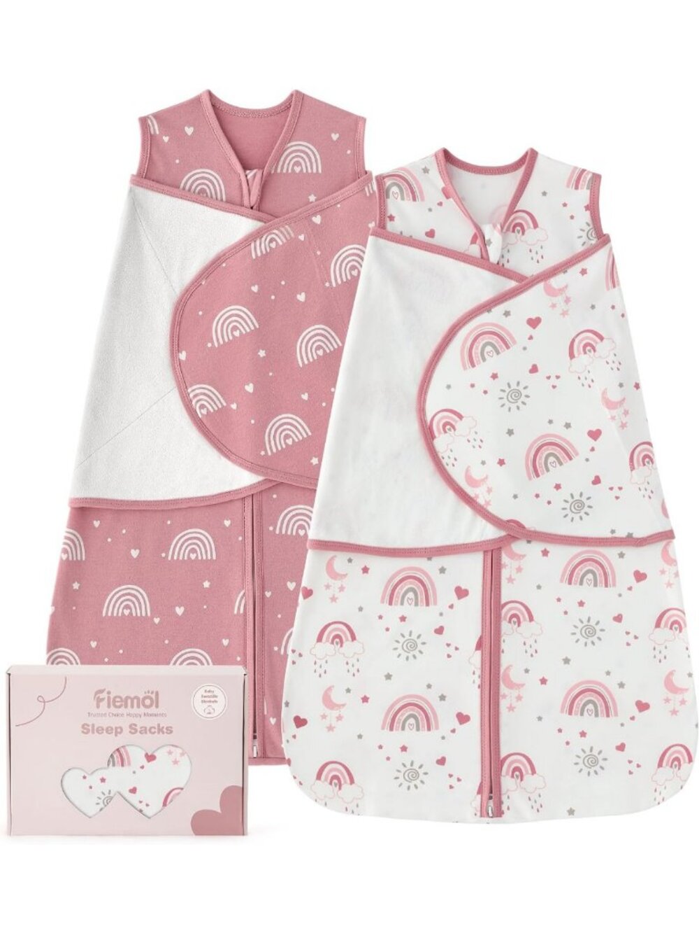 Cozy Cotton Baby Swaddle Sleep Sack 3-6 Months | Soft Newborn Swaddles